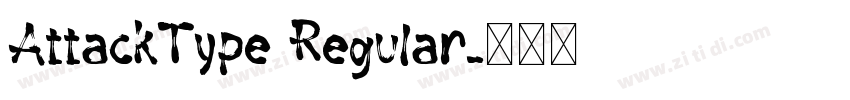 AttackType Regular字体转换
